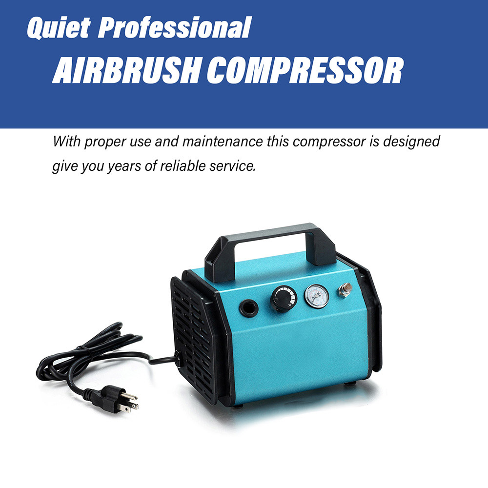 65psi high pressure airbrush compressor with tank and gauge